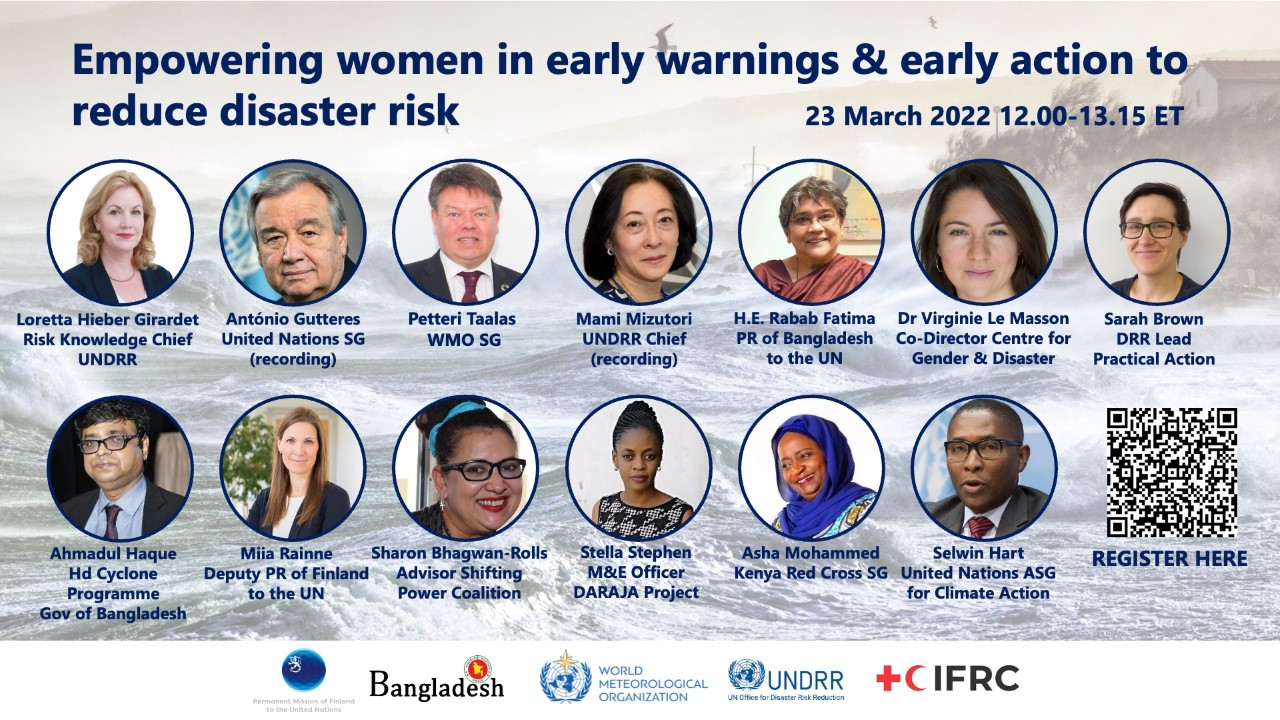 Empowering women in early warnings and early action to reduce disaster